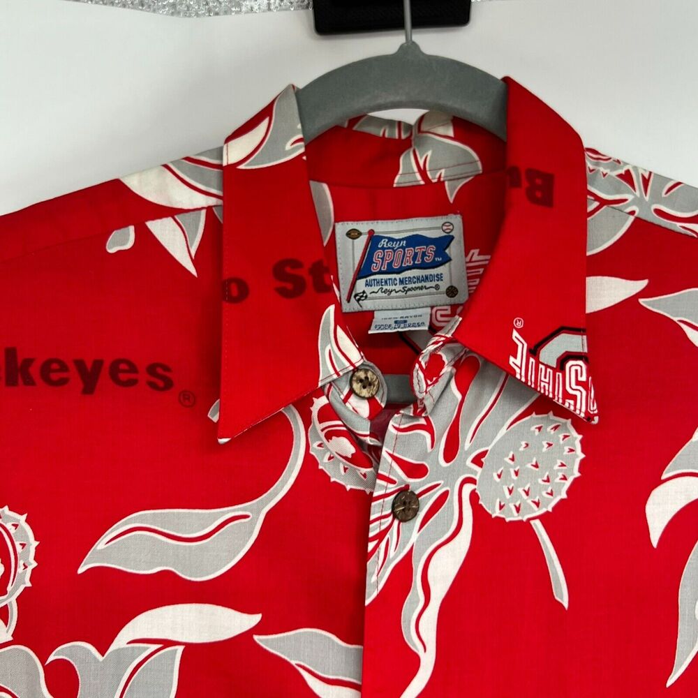Vtg Reyn Spooner Ohio State Buckeyes Button Up Sh… - image 4